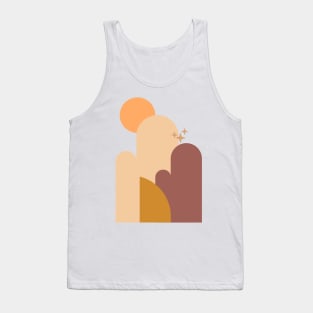 Boho Abstract Sun Design Tank Top